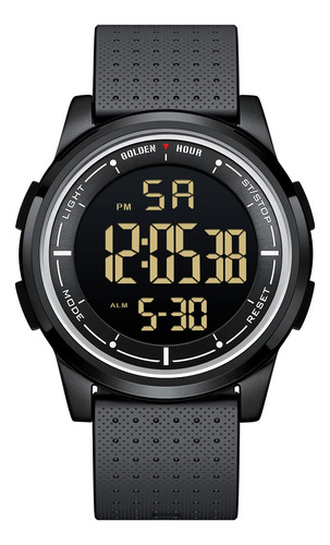 Golden Hour Reloj Digital Ultrafino Minimalista Impermeable