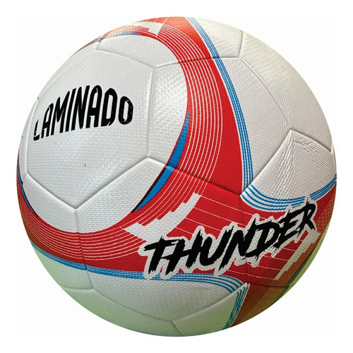 Balon Futbol #4 Adx Laminado Mod Thunder Peso/medida Rojo