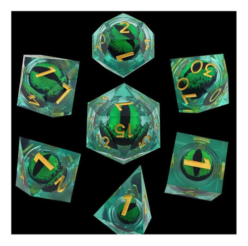 Dice Dice Dnd Dnd Diceevil Líquida, Dice Ojo De Dragón Móvil