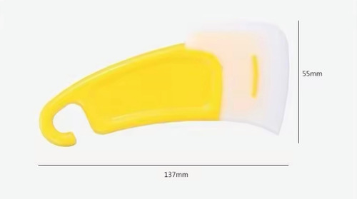 Set De 3pz Espatula De Silicon Raspador Para Cocina Amarillo