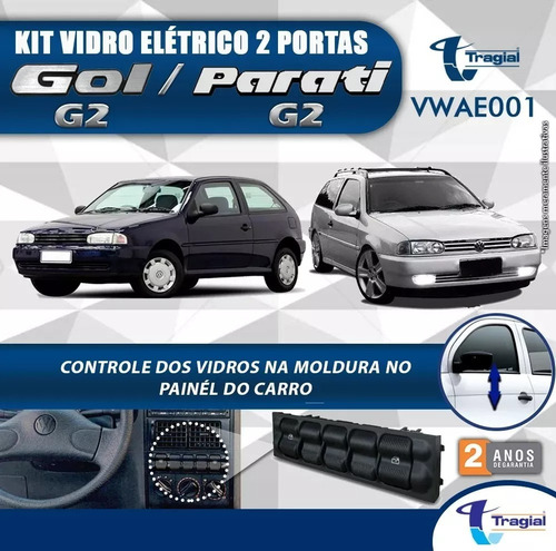 Vidro Elétrico Gol Special Retrovisor Trava Tragial Alarme