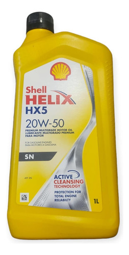 Aceite Shell Hx5 Mineral 20w50 1 Litro 