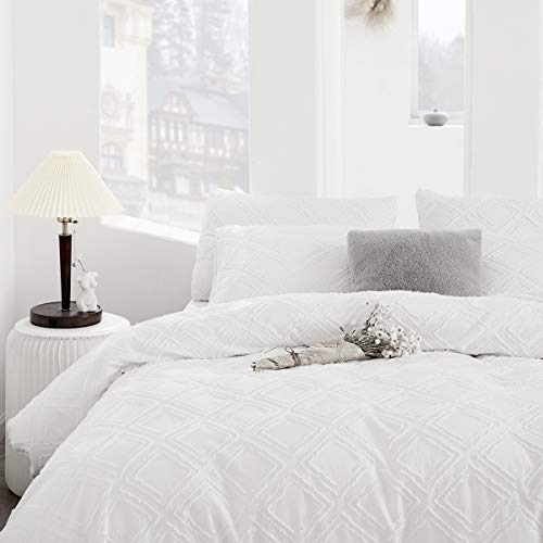 Bohemian Tufted Tassels Doona Duvet Cover Set Queen, 10...