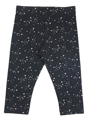 Calza Bebe Niña Fleece Full Print Negro Corona