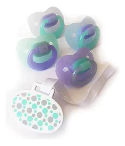 Chupete JollyPop Preemie, Ideal para Bebés Pequeños o Prematuros, Azul 