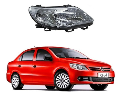 Faro Volkswagen Gol 1 As 2009 2010 2011 2012 2013