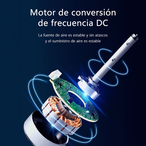 Ventilador De Piso Giratorio Portátil Cm-top Aspas Plástico Con 12 Velocidades 4 Modos Control Remoto Temporización Blanco