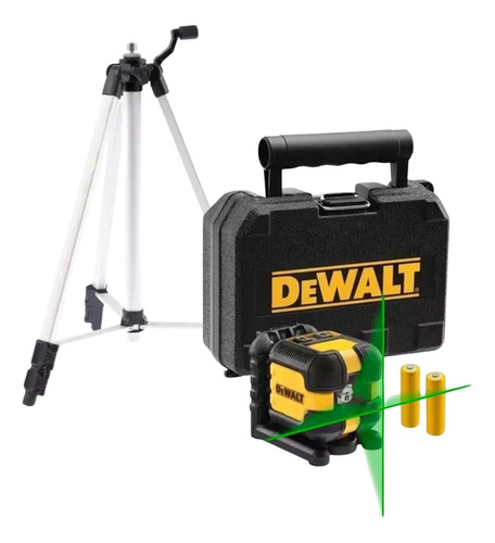 Nivel A Laser Dewalt Linhas Verdes Giratório Dw08802cg Tripe