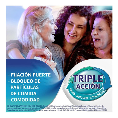 Crema Adhesiva Ultra Corega Para Prótesis Dentales 40 G.