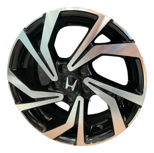 Rodas Honda Civic Aro 17x6,5 5x114 (jogo) + Bicos S277 Cor Diamantado Preto