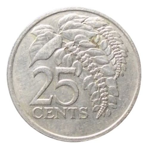Trinidad Y Tobago 25 Cents 1993 Tt#01 (Usado)