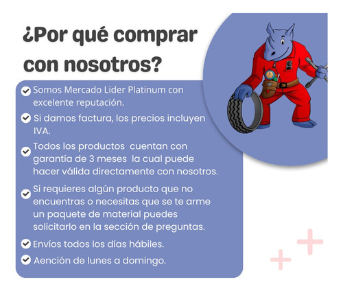 Refacciones Varias Para Gato 3 Toneladas -marca Champions