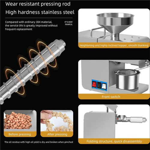 Prensa De Aceite For El Hogar,control Digital De Temperatura