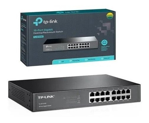 Switch Hub 16 Portas Tp-link Tl-sg1016d Gigabit