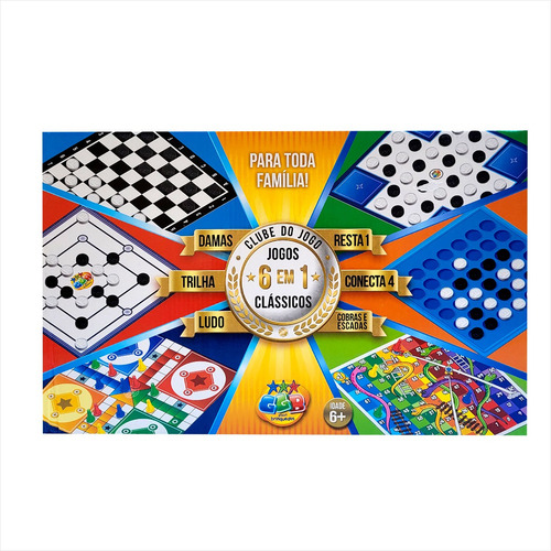 Club de juegos de mesa infantil Ludo Dama 6 en 1