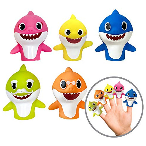 Nickelodeon Baby Shark Juego De Marionetas De Dedo De 5...