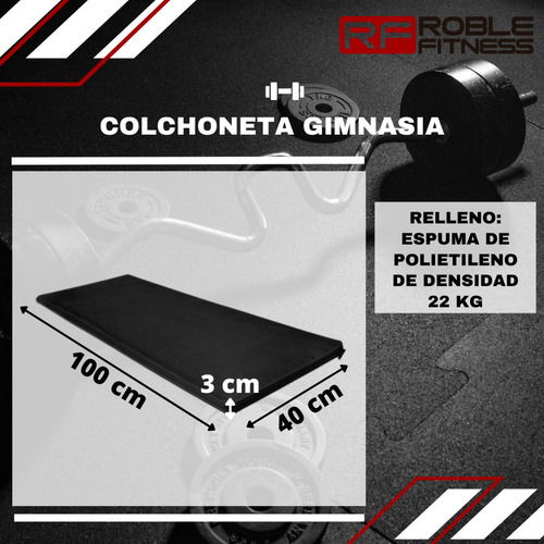 Imagen 3 de 7 de Colchoneta Gimnasia Economica 1m*40cm*3cm Funcional Yoga