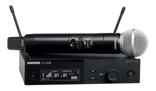 Sistema inalámbrico Shure SLXD24/SM58G58, color negro