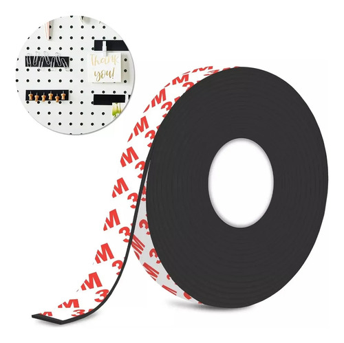 Cinta Magnética Adhesiva De 10 Metros, Rollo Ancho, 1,5 Cm