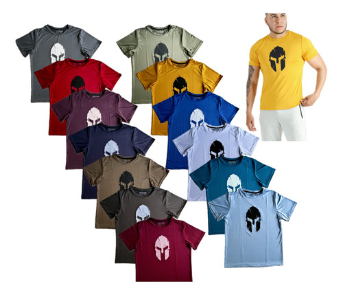 Playera Deportiva Lycra Unisex Espartano Gym