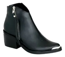 Comprar Botas Texanas Caña Corta Taco Foliado Mujer Cuero