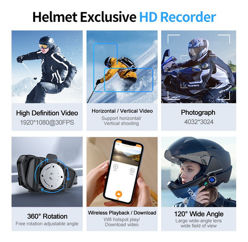 /q Q28 Intercomunicación Para Casco De Moto Bluetooth Cámara