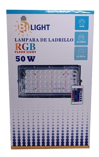 Reflector Led Ladrillo Rgb 50w