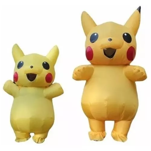 Fantasia Pikachu Inflável Traje (Adulto/Infantil)