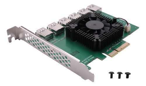 Tarjeta Vertical Pci Express Pcie X4 De 1 A 6 Ranuras Pcie D