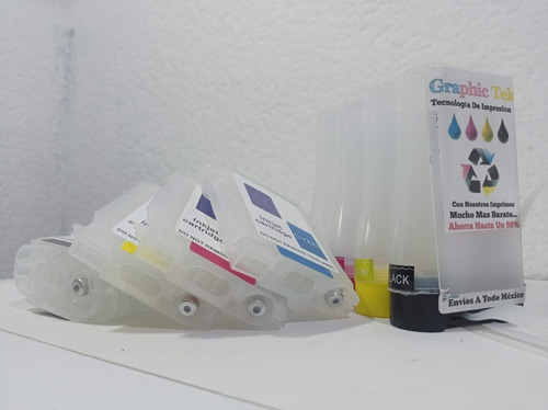 Sistema Tinta Continua Compatible Designjet 110p 10 Y 11 S/t