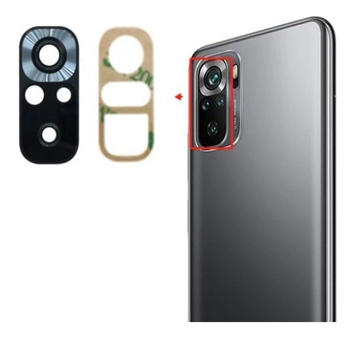 Cristal Cámara Trasera Compatible Con Xiaomi Redmi Note 10s