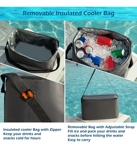 River Tube Float Jasonwell Para 2 Pessoas Com Refrigerador R