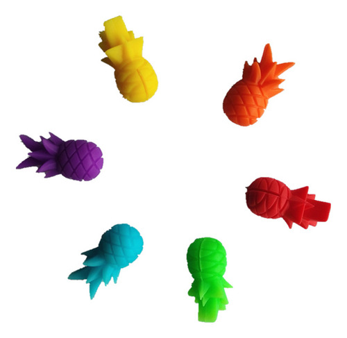 Juego De 18 Rotuladores De Vidrio Con Diseño De Delfín, Piña