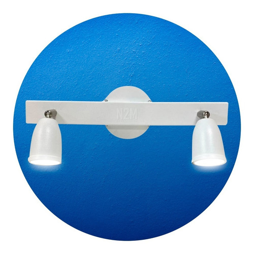 Aplique Luz De Pared Techo 2 Luces Spot Gu10 Apto Led Baño