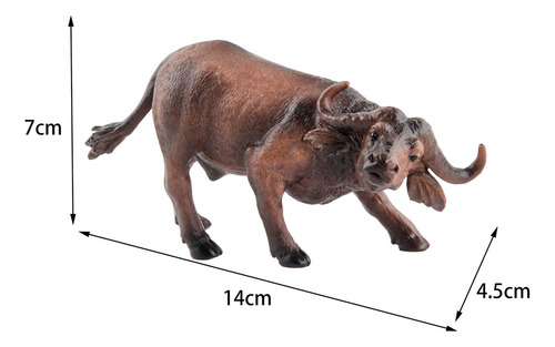 Qianyuu Modelos De Búfalos Animais Estatuetas Escultura