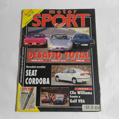 Revista Motor Sport 25 Porsche 911 Audi S4 Saab 900 