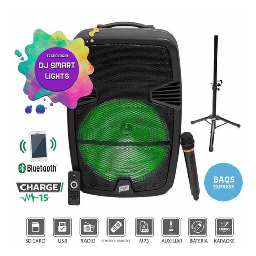 Parlante Bluetooth 15 Micrófono Karaoke ¡trípode De Regalo!