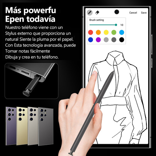Android Celulares S2 S25 Ultra 6.56 Pulgadas Barato Ram2gb Y Rom16gb Morado