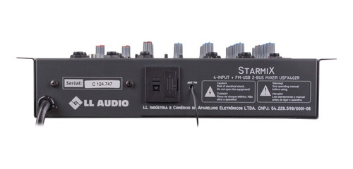 Mesa De Som Ll Starmix Efeito Usfx402r Bt Usb Bluetooth