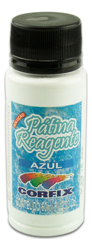 Solucao Patina Reagente Corfix 60ml Azul Acabamento Fosco