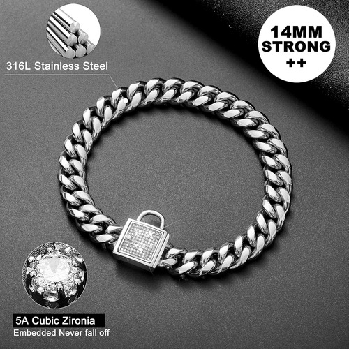 Collar Para Perro Con Cierre De Circonita, Collar Para De De