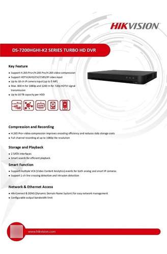 Dvr Hikvision Ds-7232hghi-k2 32 Canales,1080p Hd-tvi-hd-vga