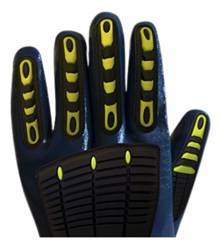 Guante Nitrilo Azul Anti Impacto - Gamisol N1001im - T10