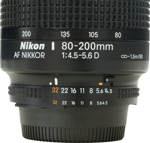 Lente Nikon Zoom 80-200mm 4.5-5.6 Af-d Perfeita Nikon Preto (Usado)