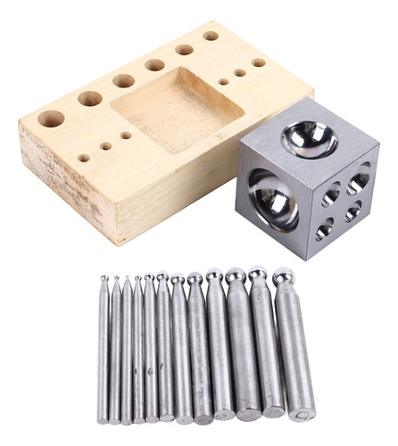 Conjunto Dapping Block Para Fabricação De Joias, 14 Peças Do
