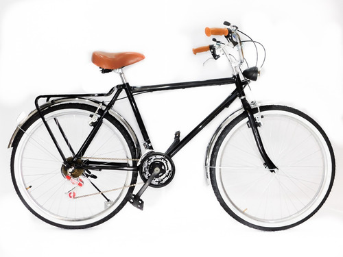 Bicicleta Clásica Urbana Con Faro Accesorios Shimano
