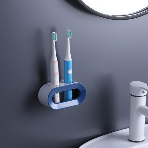 . 2 Soporte De Cepillo De Dientes De Doble Orificio Ahorre