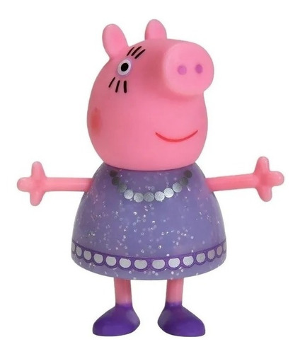Imagen 5 de 5 de Figura Peppa Pig Familia Elegante 92610
