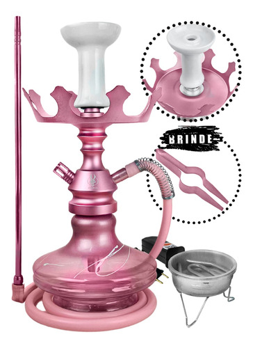 Narguile Anubis Hookah Completo Fogareiro Pegador Barato