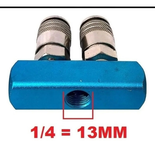 Conector Acoplador Rápido Para Compresor 2 Salidas, Cople. (Usado)